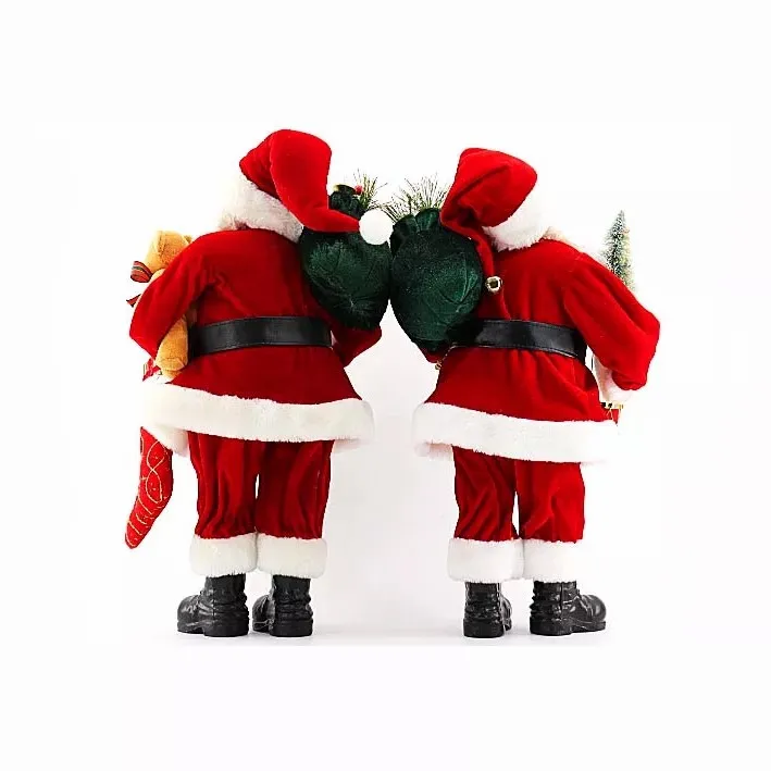 Newest Luxury Doll Decoration Accessories Red Plush Christmas Santa Claus Popular Doll Decoration Party Toy Celebration