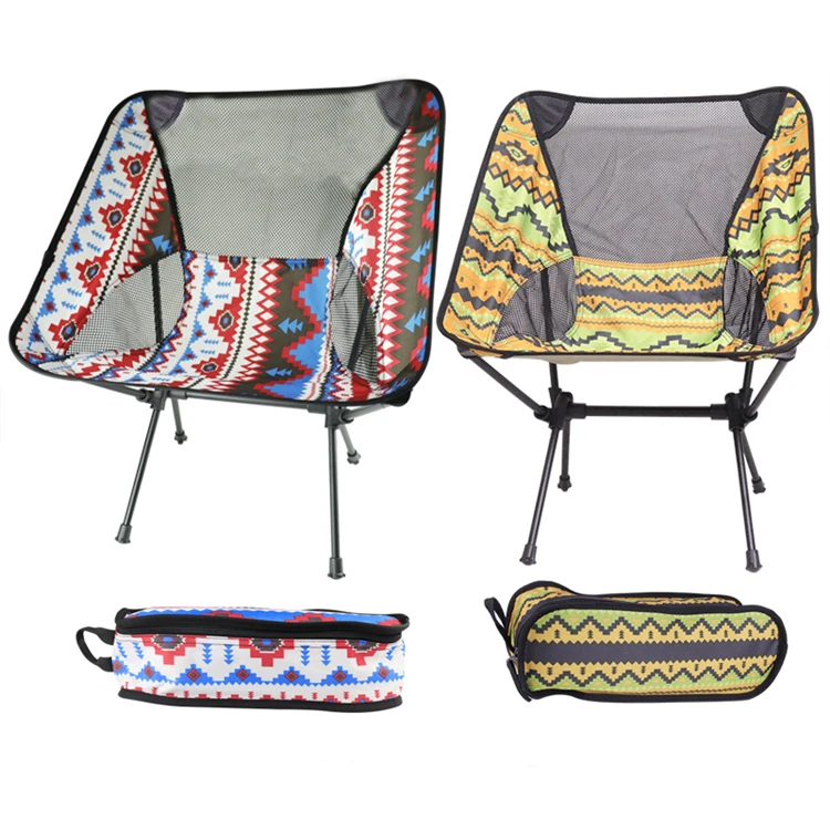 Outdoor Folding Moon Chair Ultralight Aluminium Camping Chair Beach Chairs