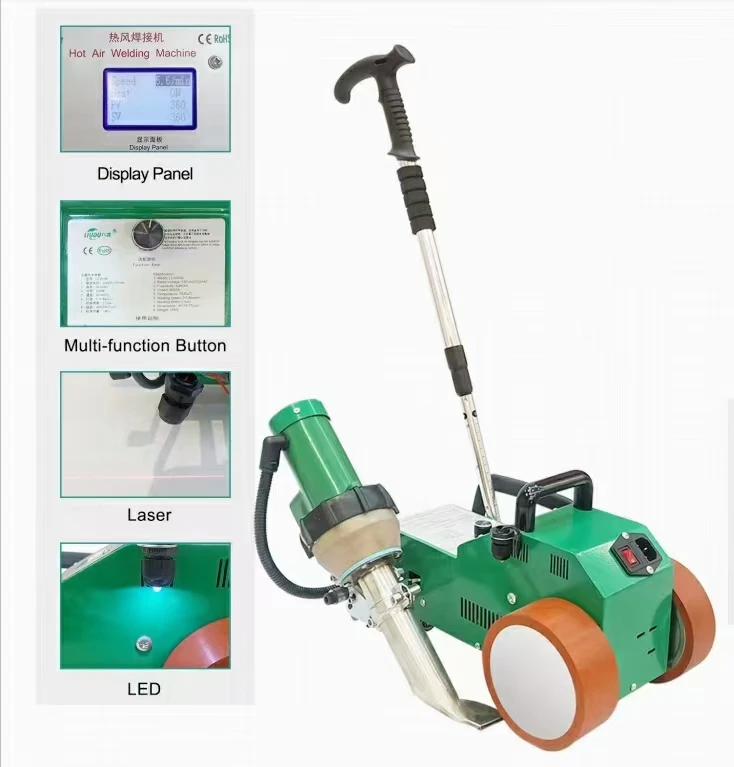 Tina LC3000D Automatic Heat Banner Welder for PVC Membrane/Roofing/Waterproof/Vinyl Banner/Tarpaulin Jointing