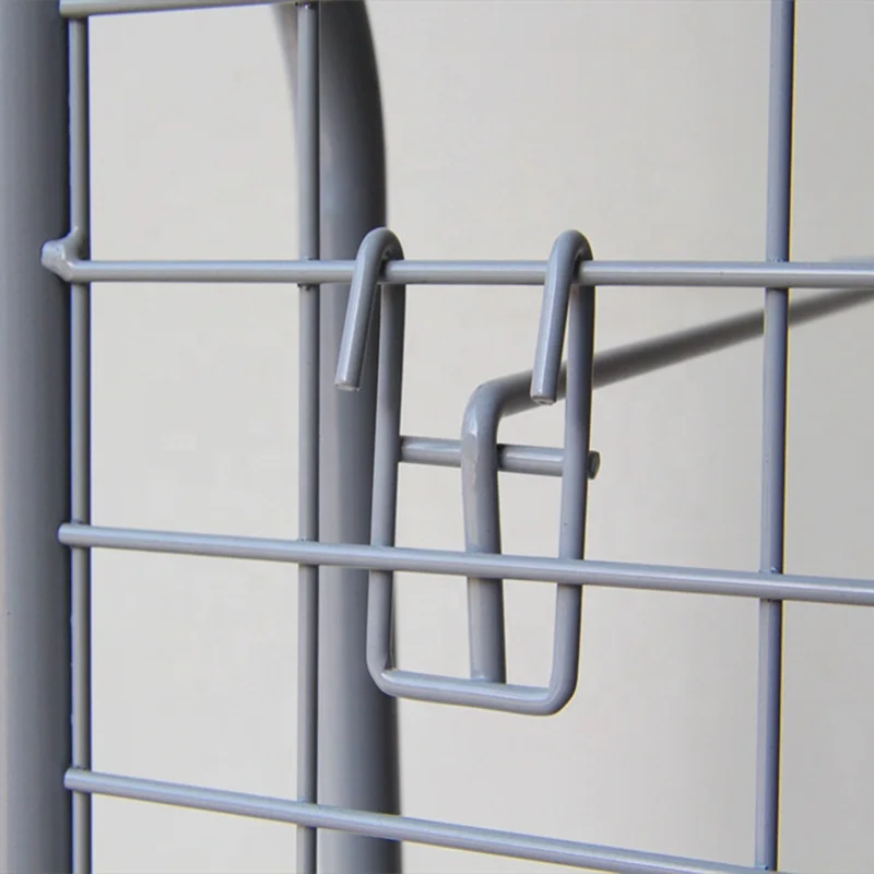 Custom Store Movable Phone Case Charger Accessories Hardware Tool Stickers Postcard Metal Mesh Grid Hook Display Rack Stand