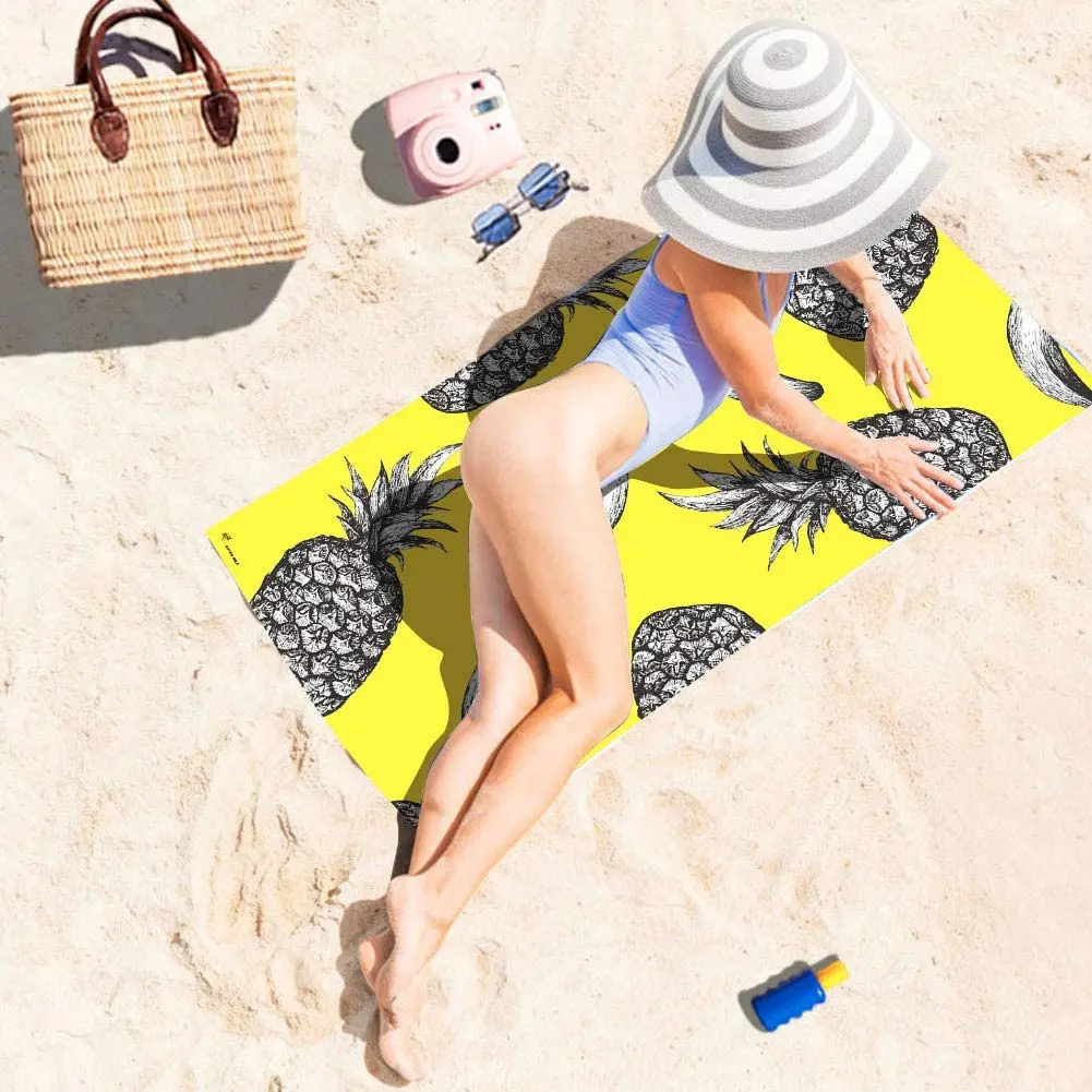 personalized promotional 100% Cotton Stripe super absorbent soft  Beach Towels swimming pool towel dry beach