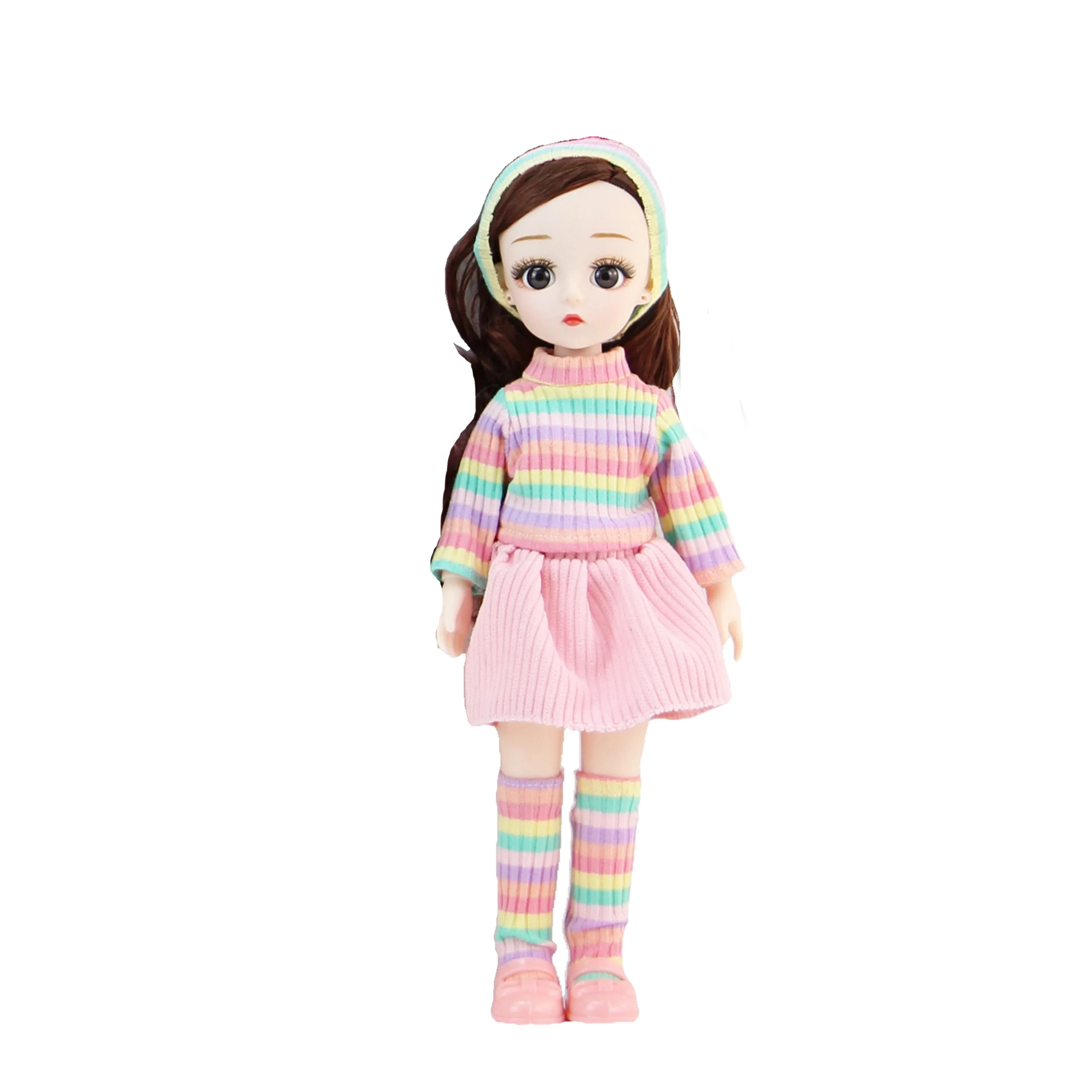 KUNYANG wholesale price role play house dress up game realistic 13 ball joint 3D eyes 14 inch lifelike girl toys dolls