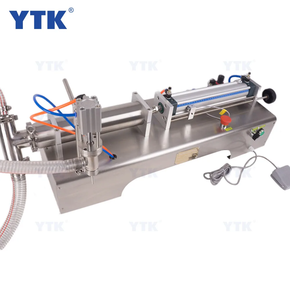 Semi automatic pneumatic liquid filling machine 300ml liquid piston filler