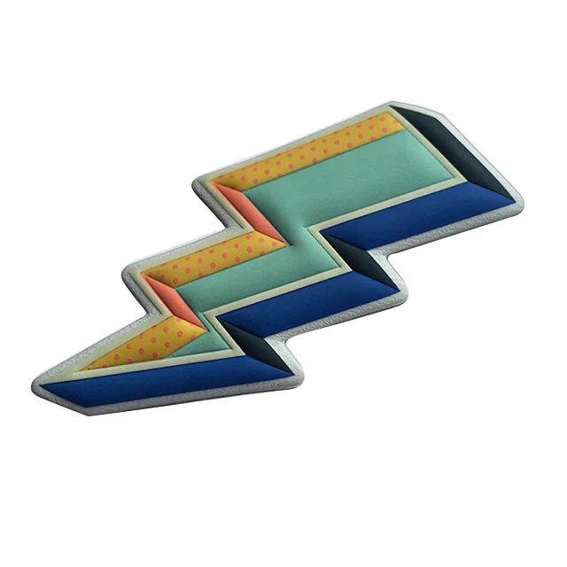 Customized Reflective Logo Printing Branding Embossed Tpu Badge