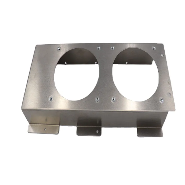 Black Powder Coated Aluminum Laser Cutting Bending Sheet Metal Processing aluminum enclosure 52mm szomk