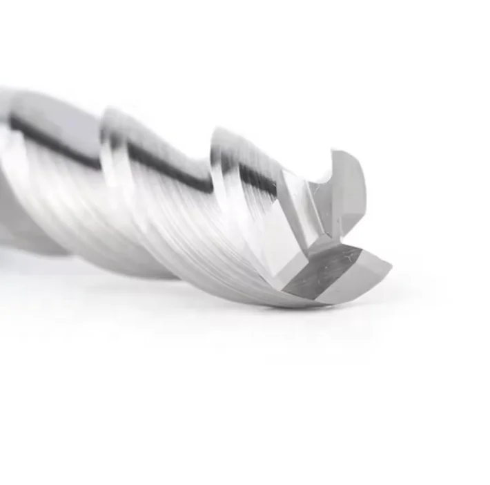 Tungsten Carbide 3 Flute Aluminium Milling Tool HRC55 milling cutter metal cutting machine