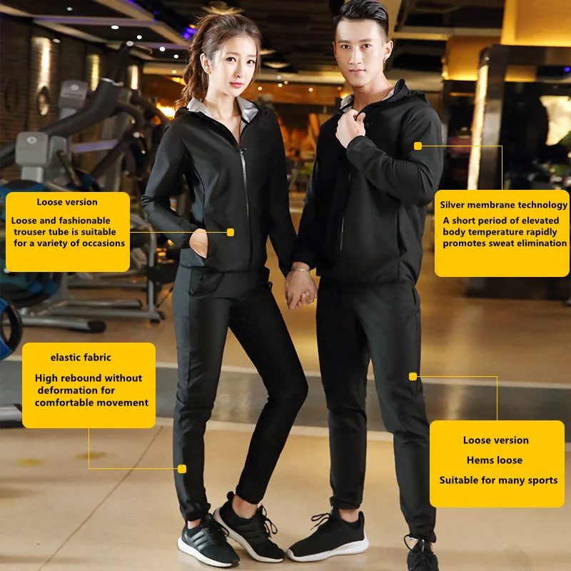 Hot Selling Cheap Price Sauna Suit Fitness Weight Loss Exercise Gym Training Customized Sauna Suit Jacket Sweat Track