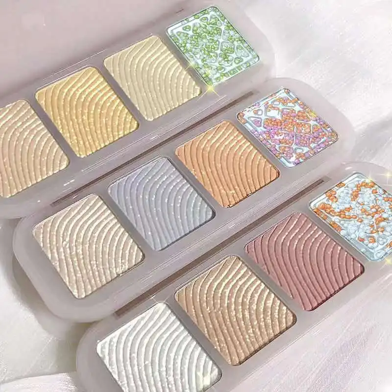 Diamond Glitter Mashed Potatoes Highlighter Diamond Highlighter Makeup Gel Face and Body Brighten Glitter Natural Contour Makeup