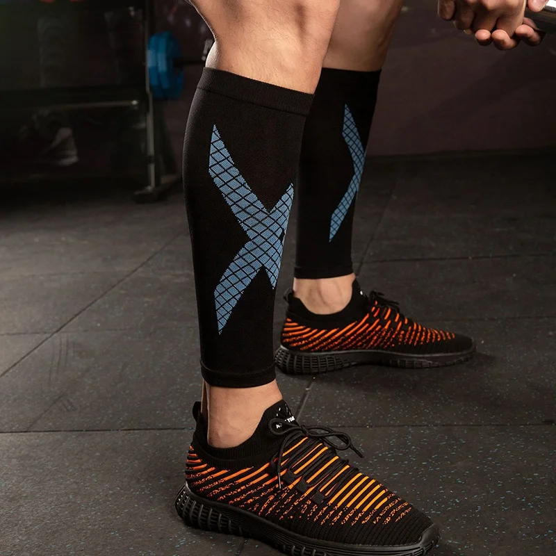 Nylon Breathable Calves Sleeve Compression Calf Pressure Sleeve For Running