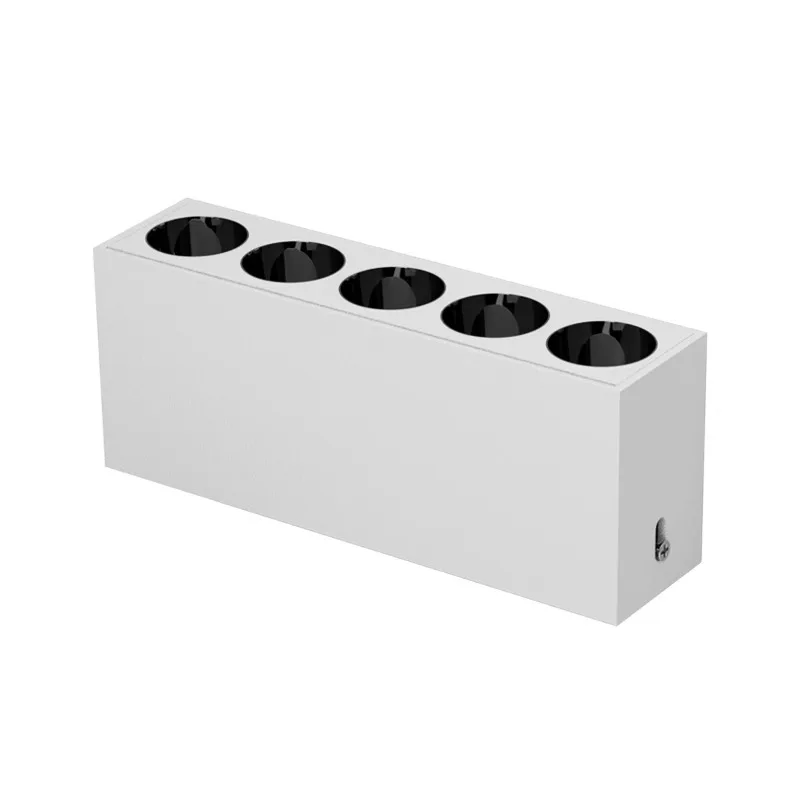 High Cri Lumen Low Ugr Linear Tube Library Gym Living Room Embedded Anti-Dazzle Led Grille Ceiling Light