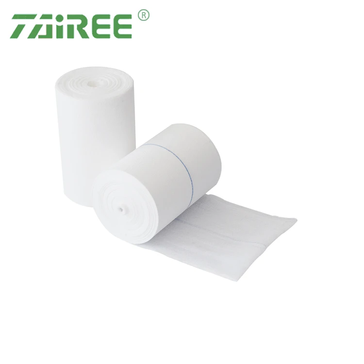 100% cotton absorbent medical gauze roll hospital gauze