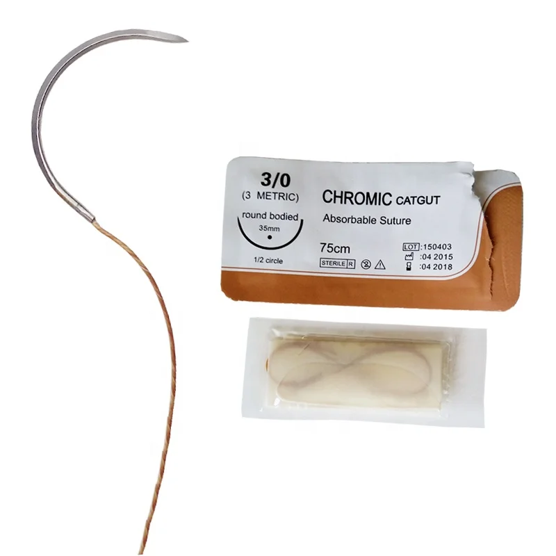 Medical Manufacturer Thread Chromic Catgut Absorbable Surgical Suture