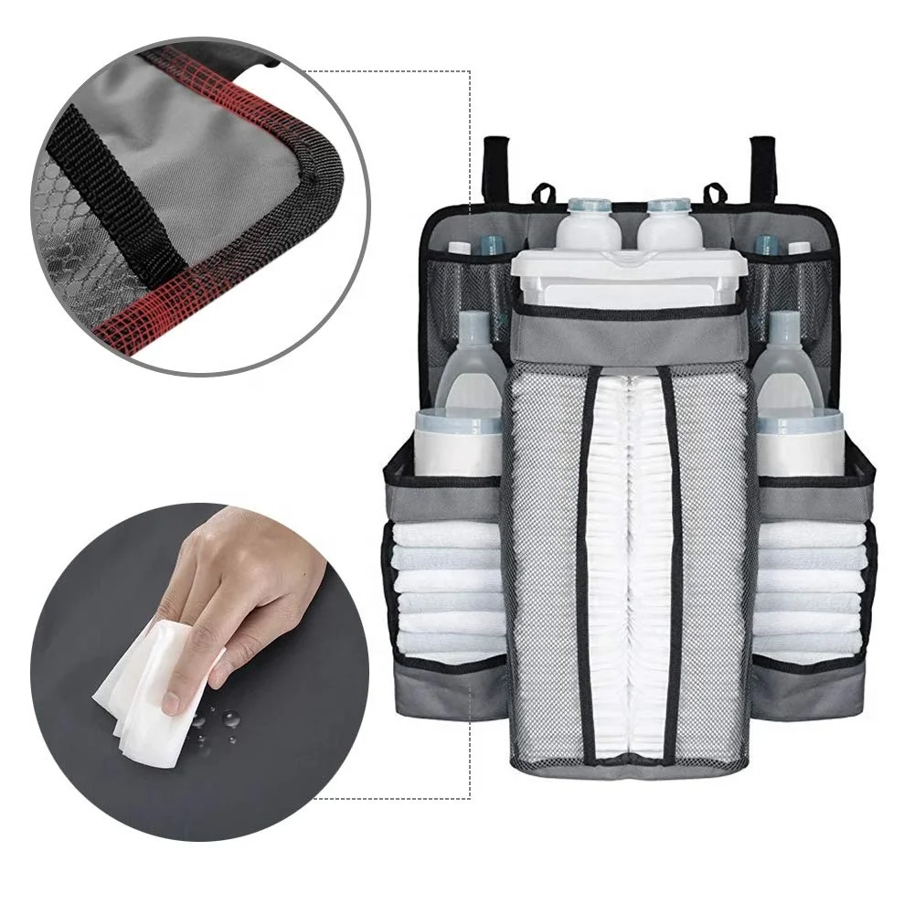 Factory Custom Hanging Nursery Organizer And Baby Changing Table Diaper Stacker Baby Diaper Caddy