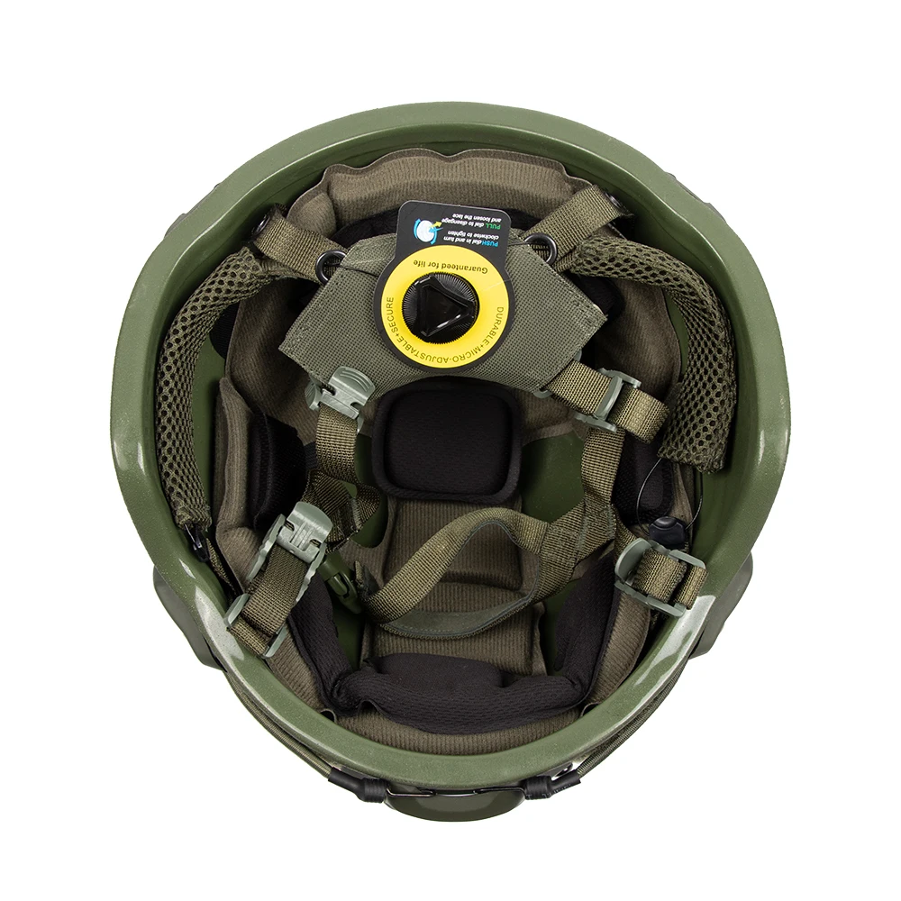 OBSHORSE Aramid And PE MICH Helmet With Rails New Upgrade Suspension Ear Protection System Tactical Combat MICH 2000 Helmet