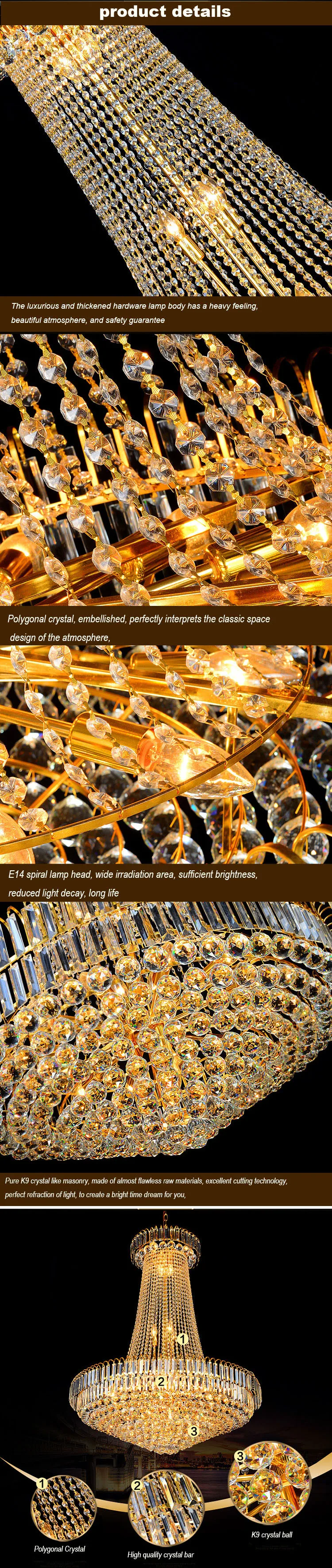 chanderlier crystal lights luxury chandeliers
