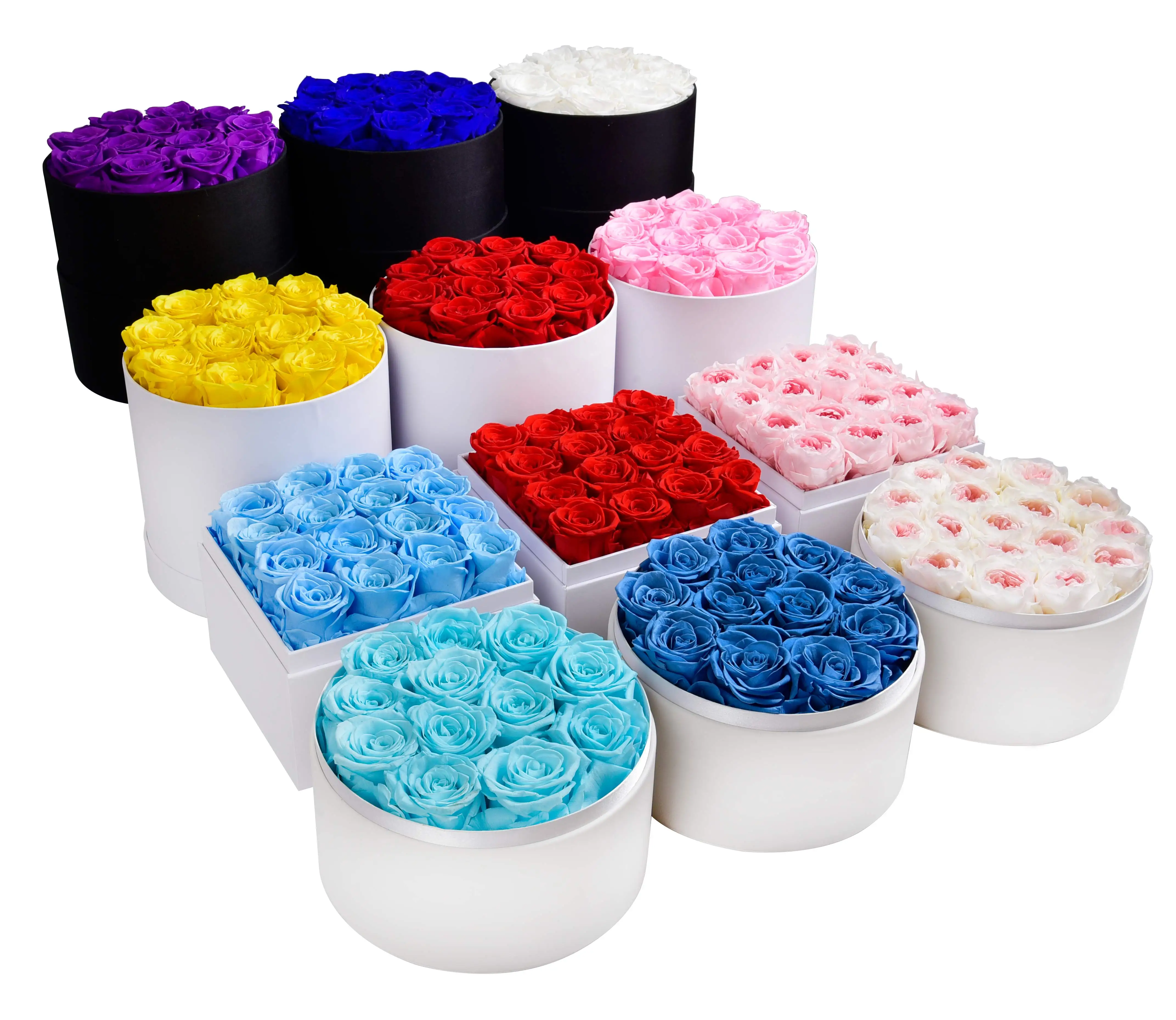 
Wholesale A Grade 50 Colors Immortal Infinity Eternal Forever Stabilized Preserved Roses In Gift Box Perfect Valentines Day Gift 