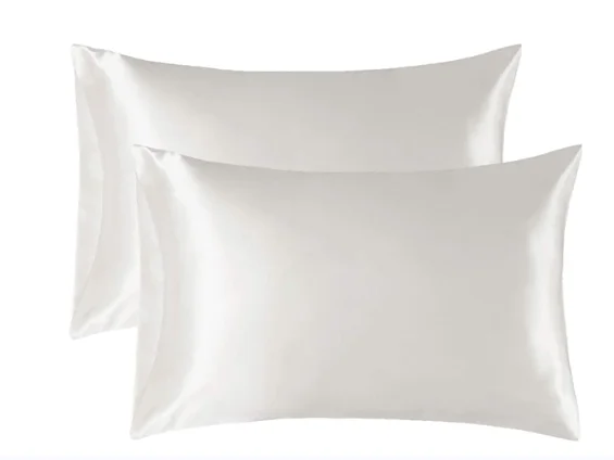 Fast shipping Silk Satin Pillow Case Envelope Closure Pillow Cover  Soft polyester satin pillowcase for hair and skin