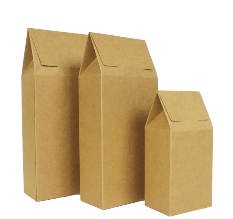 Factory direct fashion multifunctional food grade kraft paper takeaway packaging bag