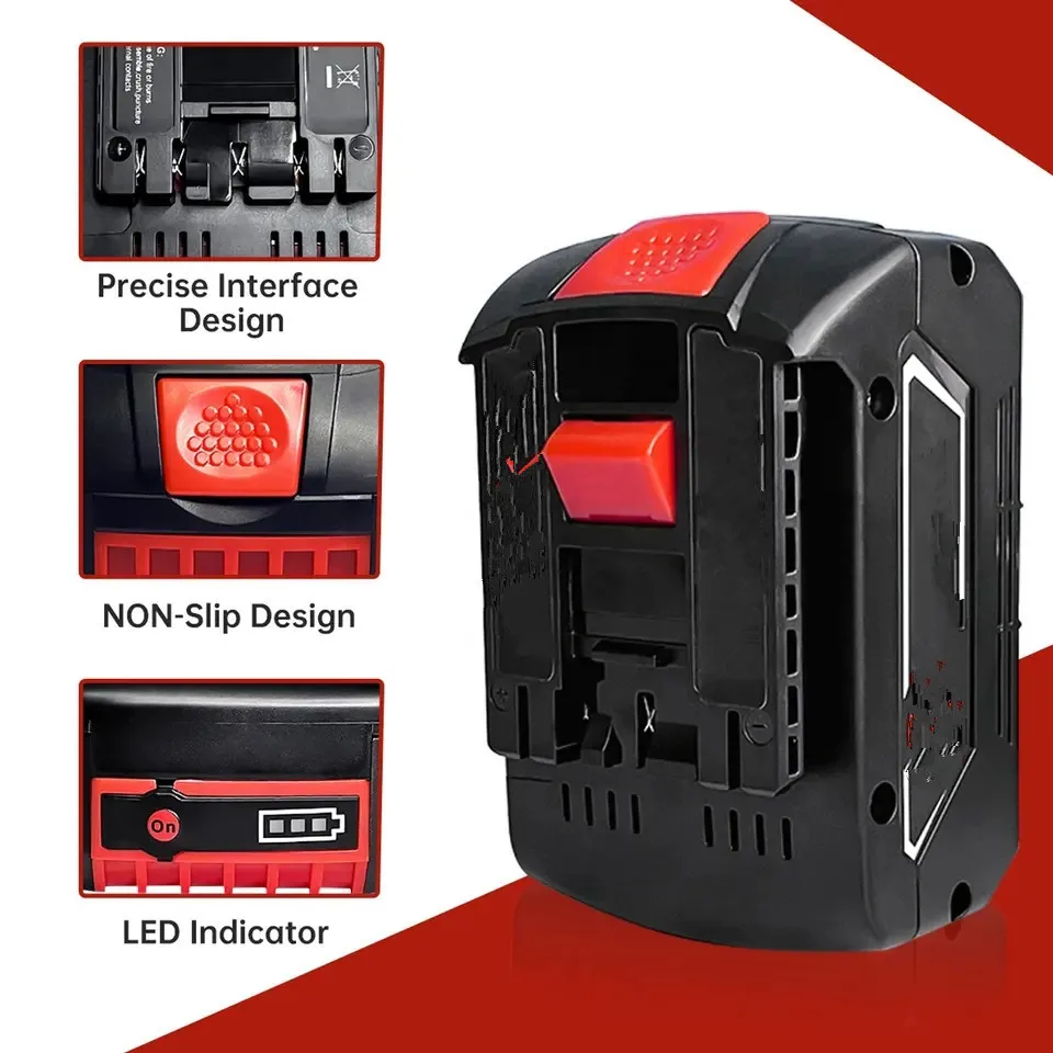 Upgrade Package Replacement 18V 6.0Ah Battery Pack for Bosch 18V Power Tools Battery BAT610 BAT611 BAT619 for Bosch battery