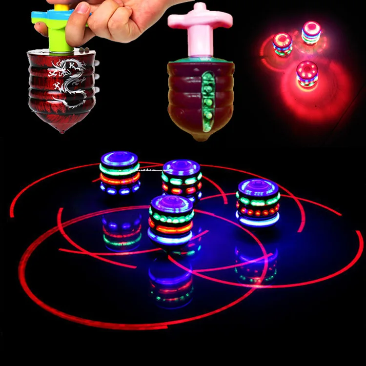 Long-lasting spinning Multicoloured gyro toys Light up soft music gyro toys Flash music gyro toys