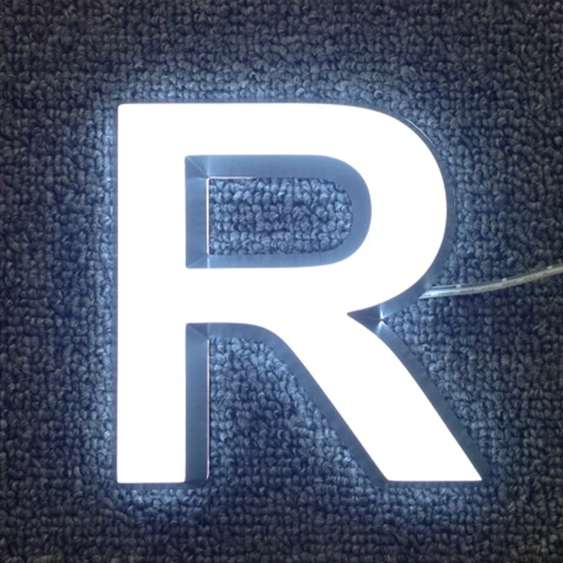Factory price custom frontlit & backlit logo alphabet channel light led backlit letter sign for advertising