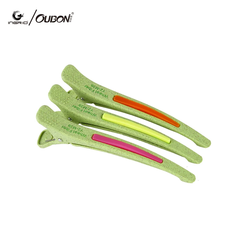 Natural Straw Plastic Duck Teeth Bows Hair Clips Salon Hair Fashion Jewelry Accessories Crocodile Hairpins