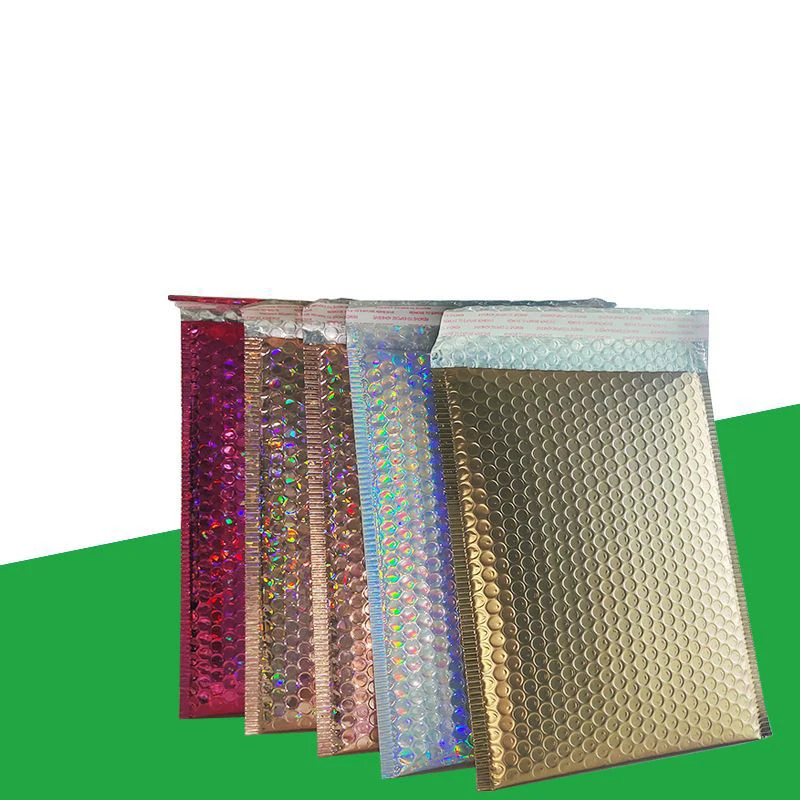 Bubble Mailers Aluminized Bags Laser Envelope Self Seal Postal Gift Packaging Bags Book Shipping Package Colorful Bags