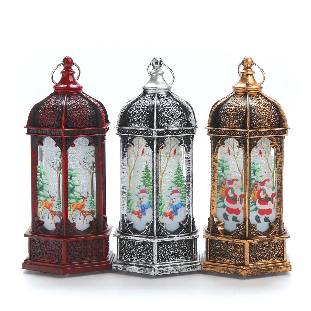 2022 Custom Crafts Decoration Ramadan Lantern Eid Mubarak Wrought Iron Wind Lamp Pendant Arabic Lantern