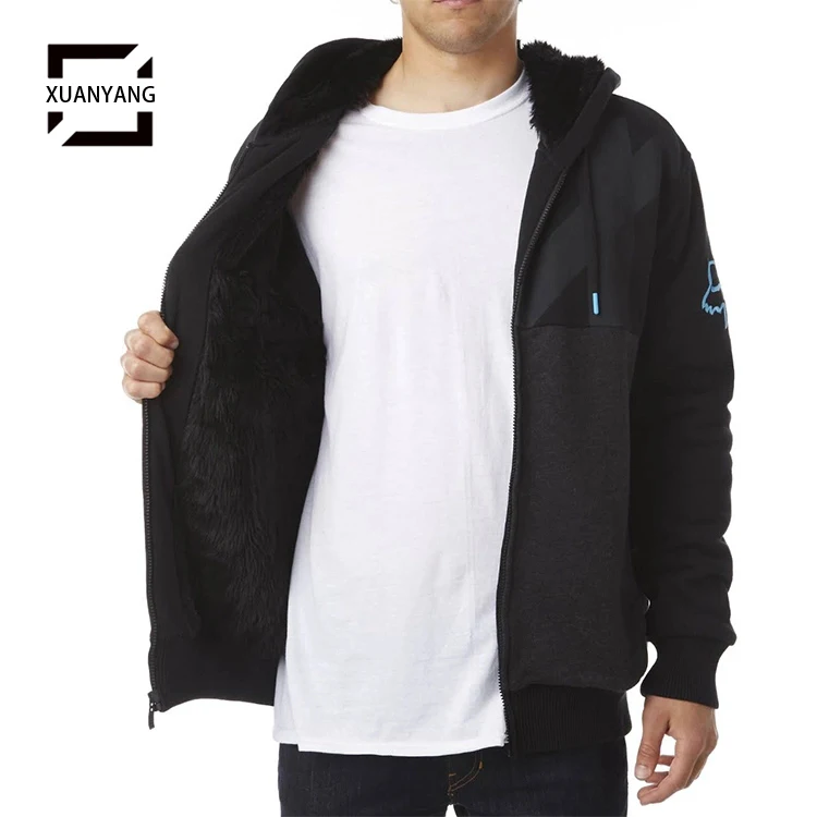 Мужские флисовые толстовки с капюшоном на молнии