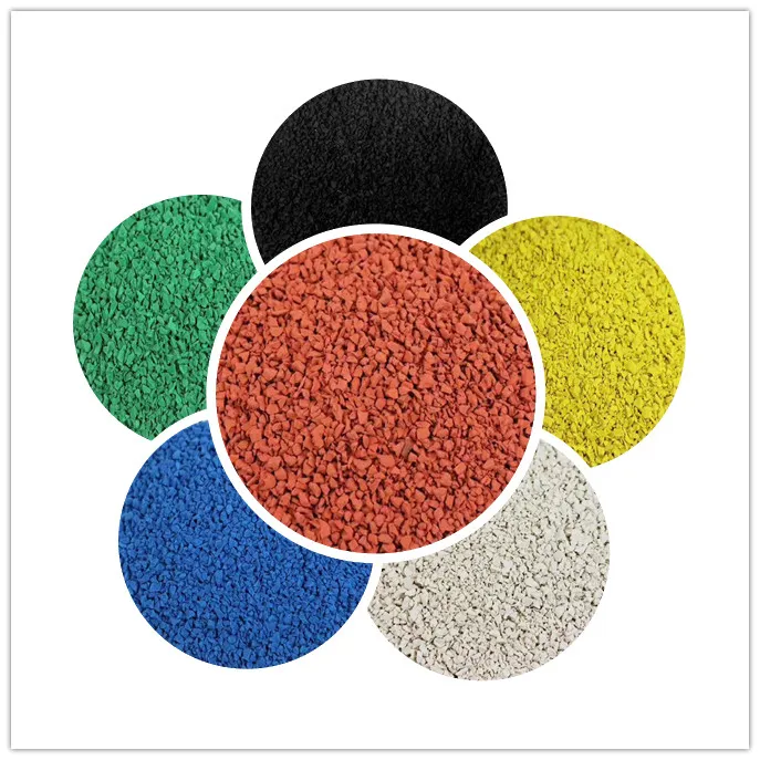 Beautiful Color Ground Epdm Particles Non-Toxic Rubber Runway Factory Wholesale Epdm Rubber Granules For Sale