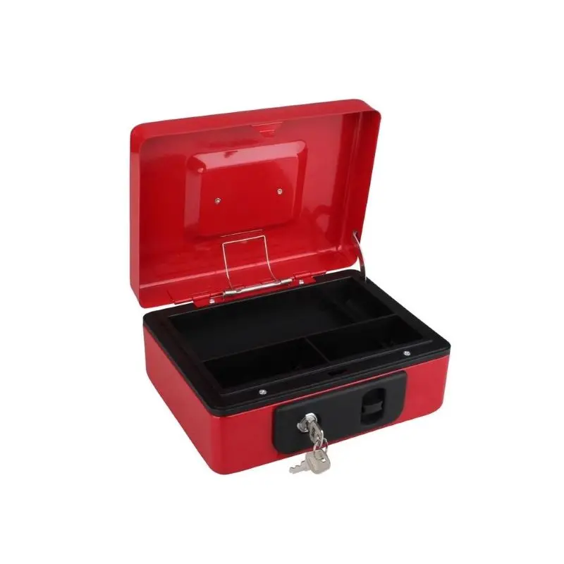 Factory Wholesale Portable Metal Cash Money Safe Box Lockable Money Cash Box,Decaller Small Money Box
