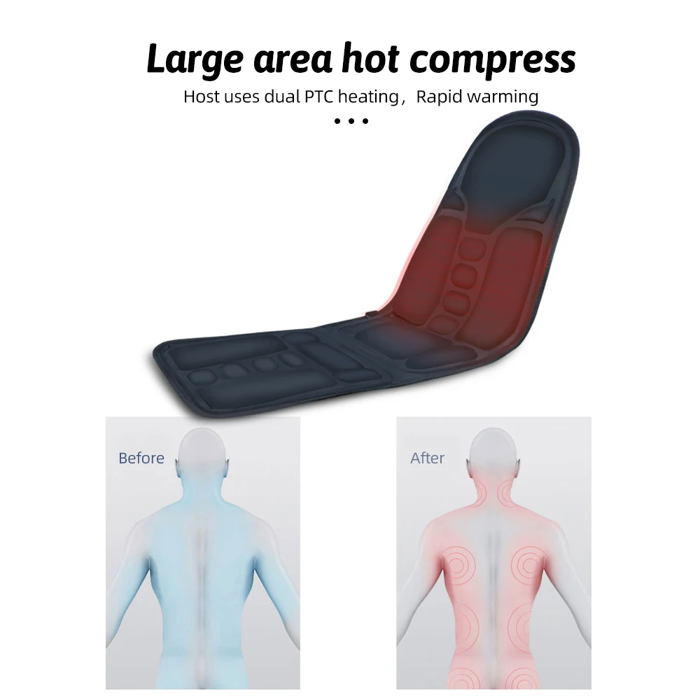 Car Seat Massager Hip Vibration Heating Home Seat Hip Waist Vibration Massage Cushion  Massage mattress