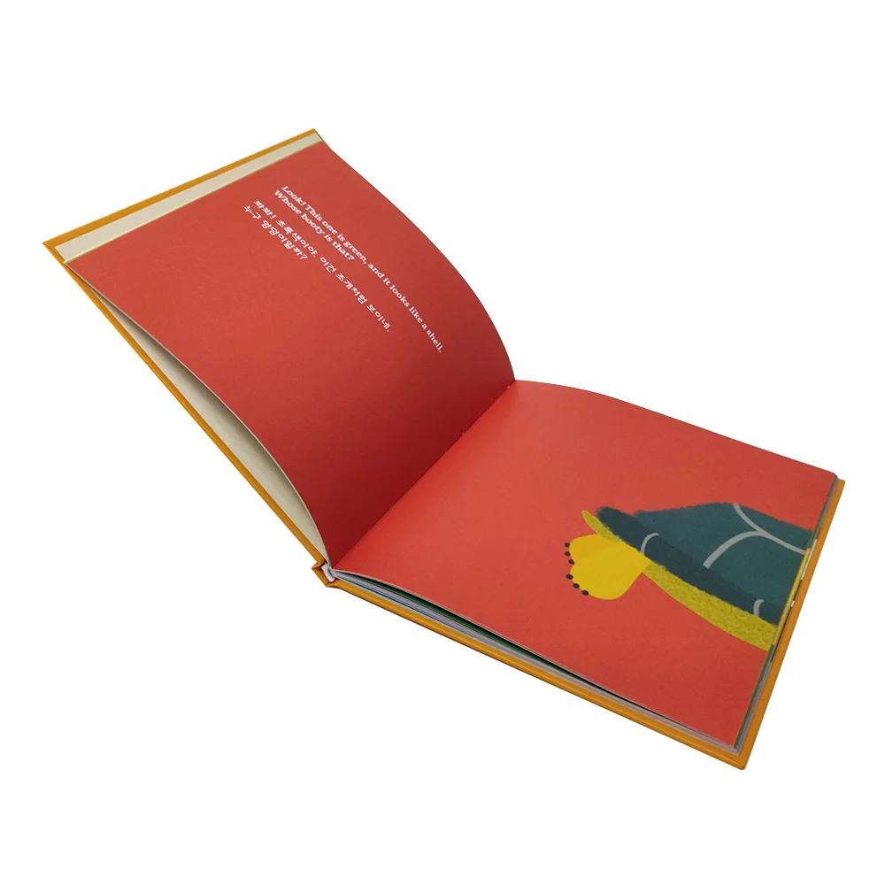 Eco-Friendly Custom Korean Children Books Bedtime Story Board Books Safe Baby Picture Book Printing Services