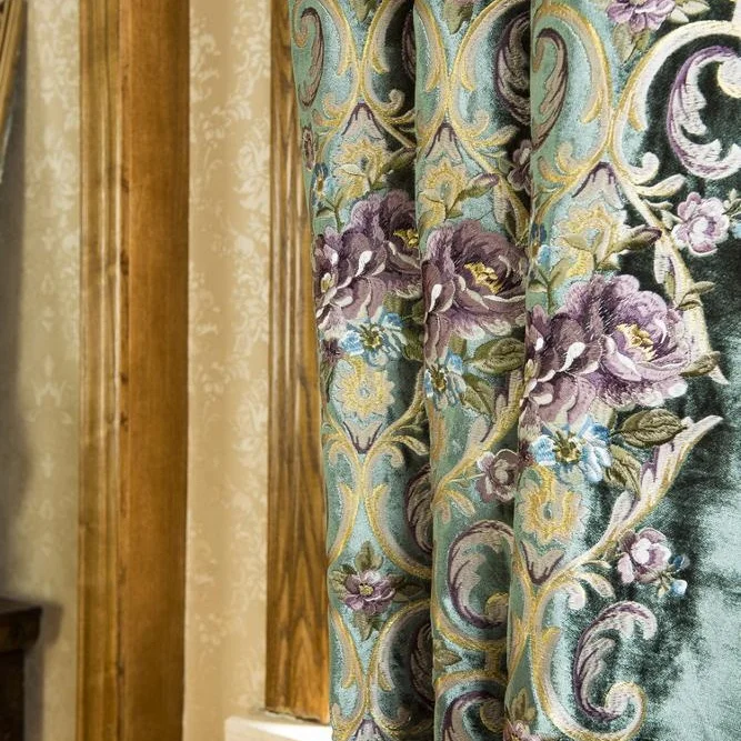 Оптовая продажа от производителя, роскошная обивочная ткань CF0679A с цветочной вышивкой для дивана