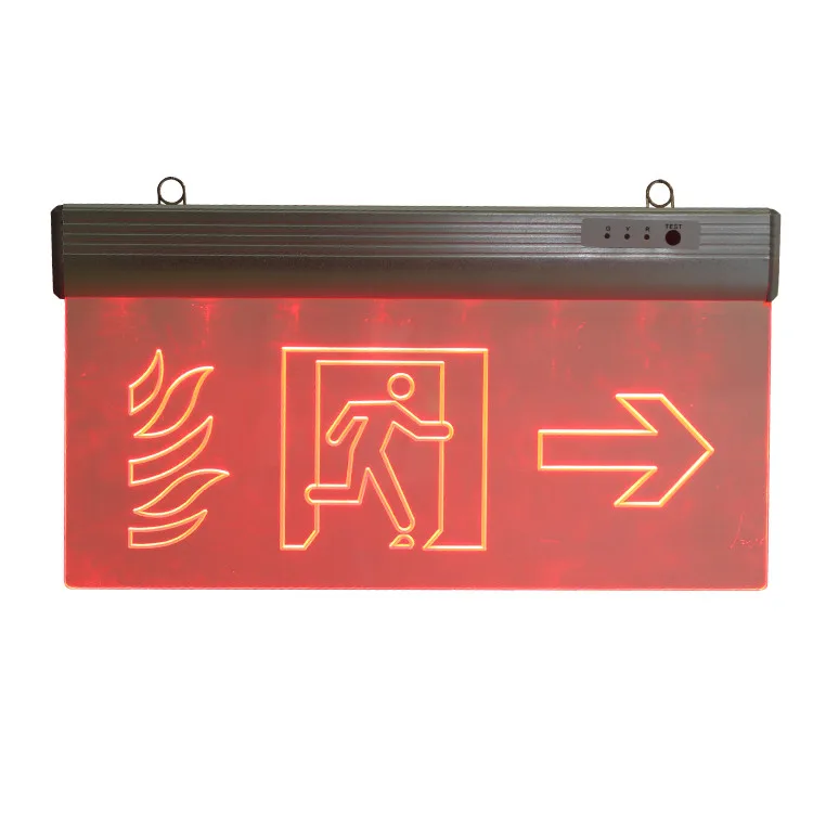 Hanging Surface Mounted Double Sided Export Fire Led Exit Sign Emergency Light