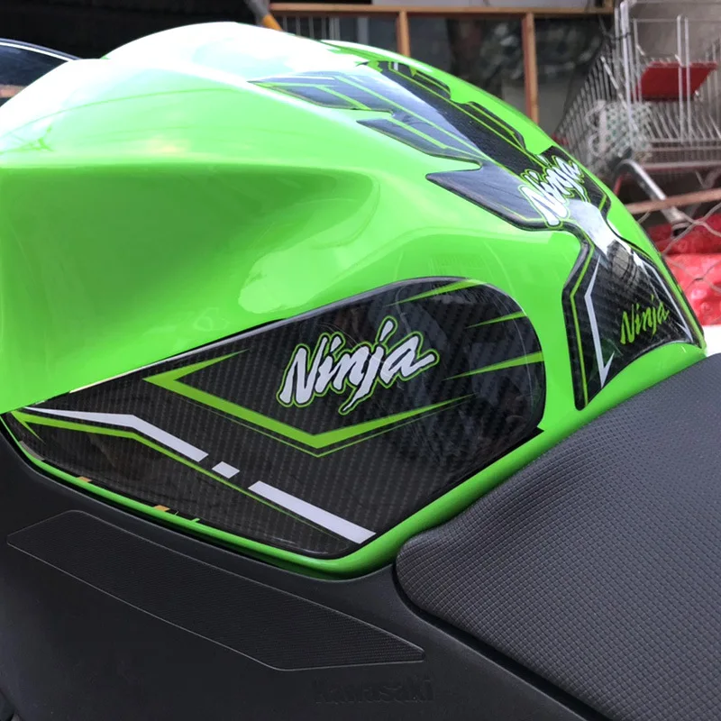  Мотоциклетные наклейки Ninja400 боковые 3d-наклейки с пламенем тела для Kawasaki Ninja