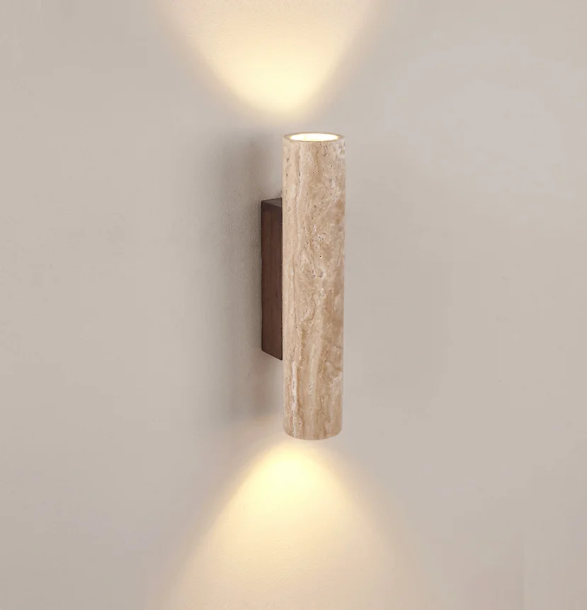 B3526 Wabi-sabi style decorative art 2 spot light wall lamp light modern lighting suit for bedroom hotel corridor.