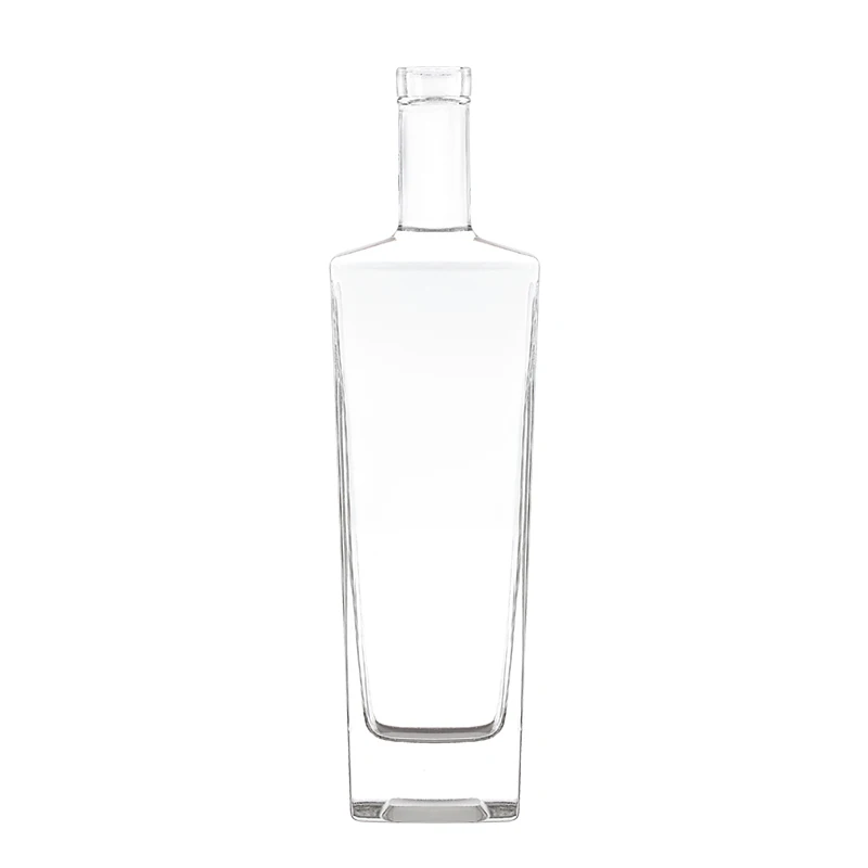 custom glass water bottle 500ml olive oil 1 liter tequila rum 750ml triangle1 liter liquor bottle