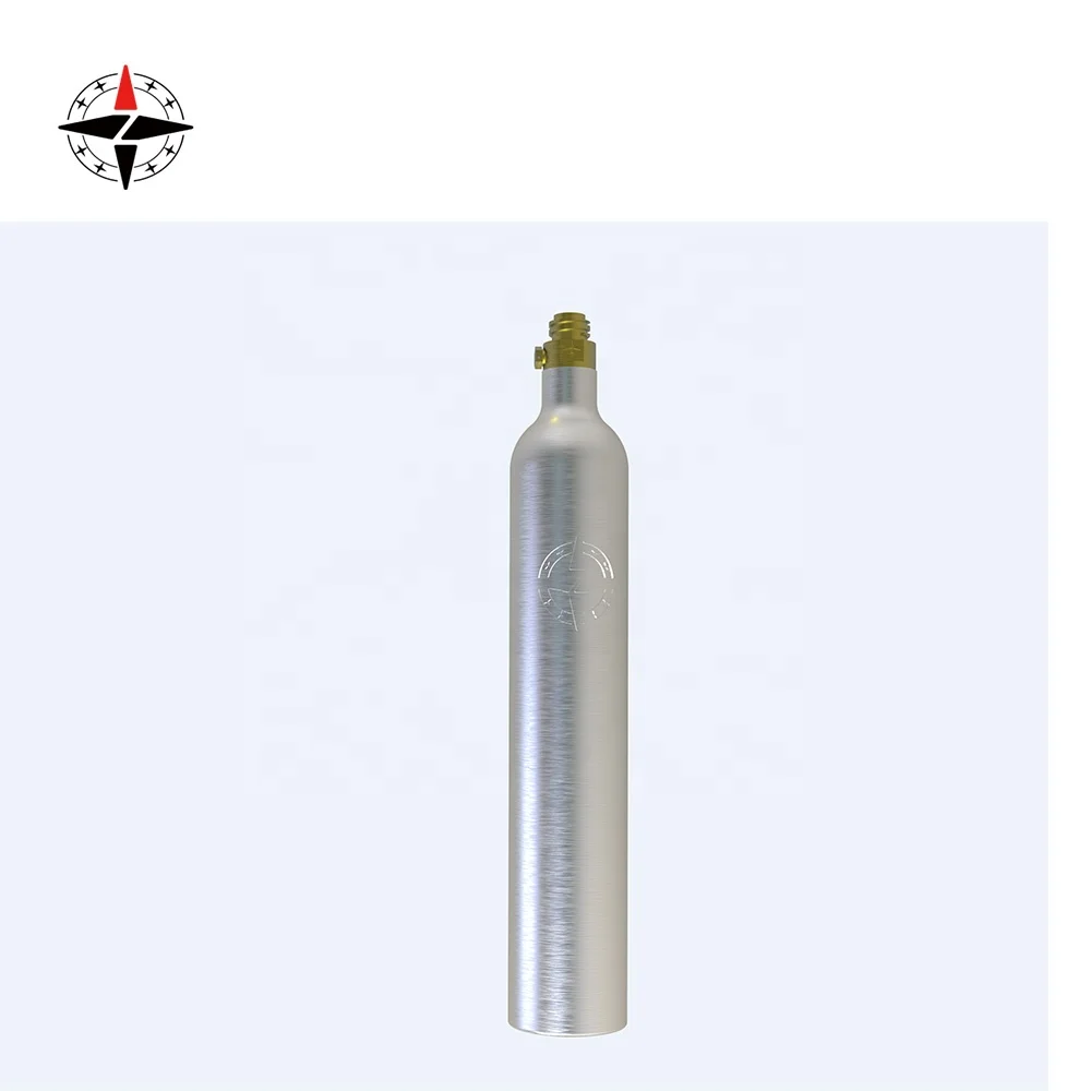 Manufacturer supply 0.6L  60L CO2 gas cylinder for soda maker compatible with all types screw in valve stream soda water