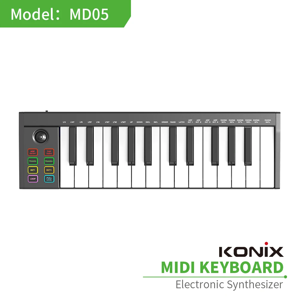 2025 promotion LED Screen 25 keys MIDI controller  electronic piano arranger Computer Music Instruments MIDI Keyboard