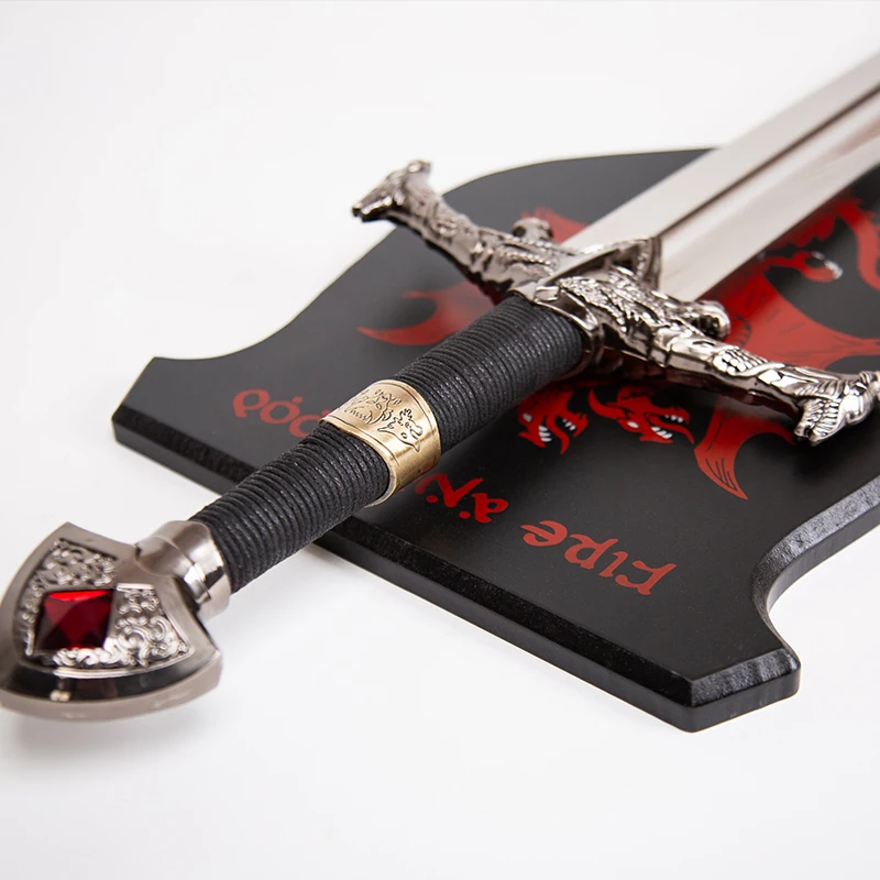 New Arrivals TV Play House of the Dragon Props the King Aegon I Targaryen Sword Blackfyre 106cm 1.45kg