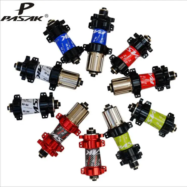 Mountain bike bicycle disc brake hub front and rear axle skin hubs front two rear four Palin bearings 24 hole straight drums