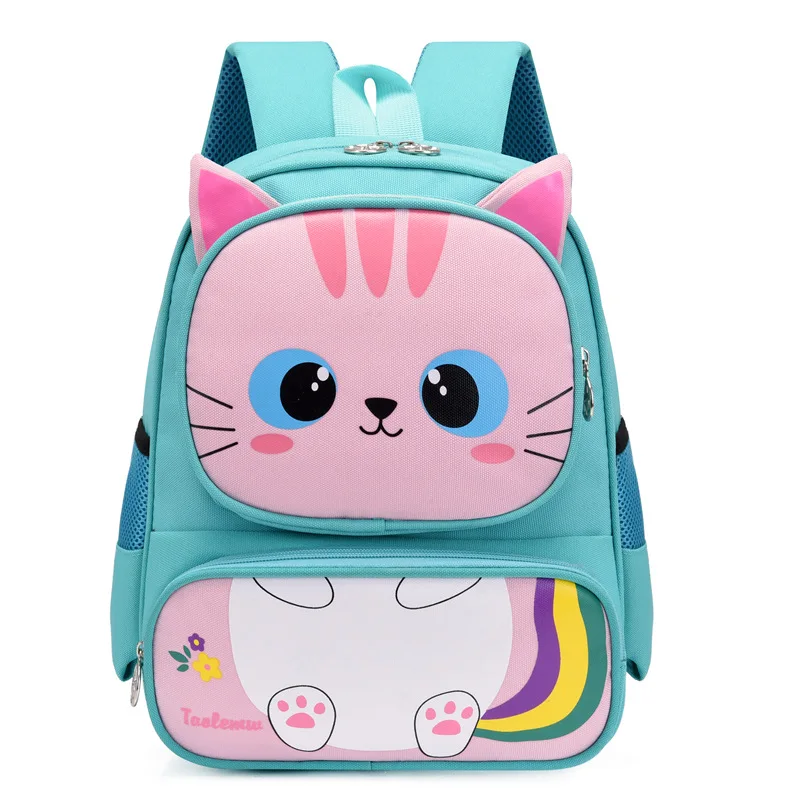 2022 New Burden-Reducing Cat 3D Book Bag School Wholesale School Bags Kids Backpack