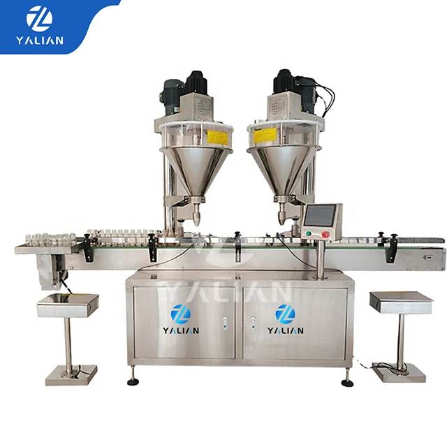 10-5000g Washing Coffee Round Bottle Hopper Toner Flour Auger Seasoning Powder Filling Machine Automatic