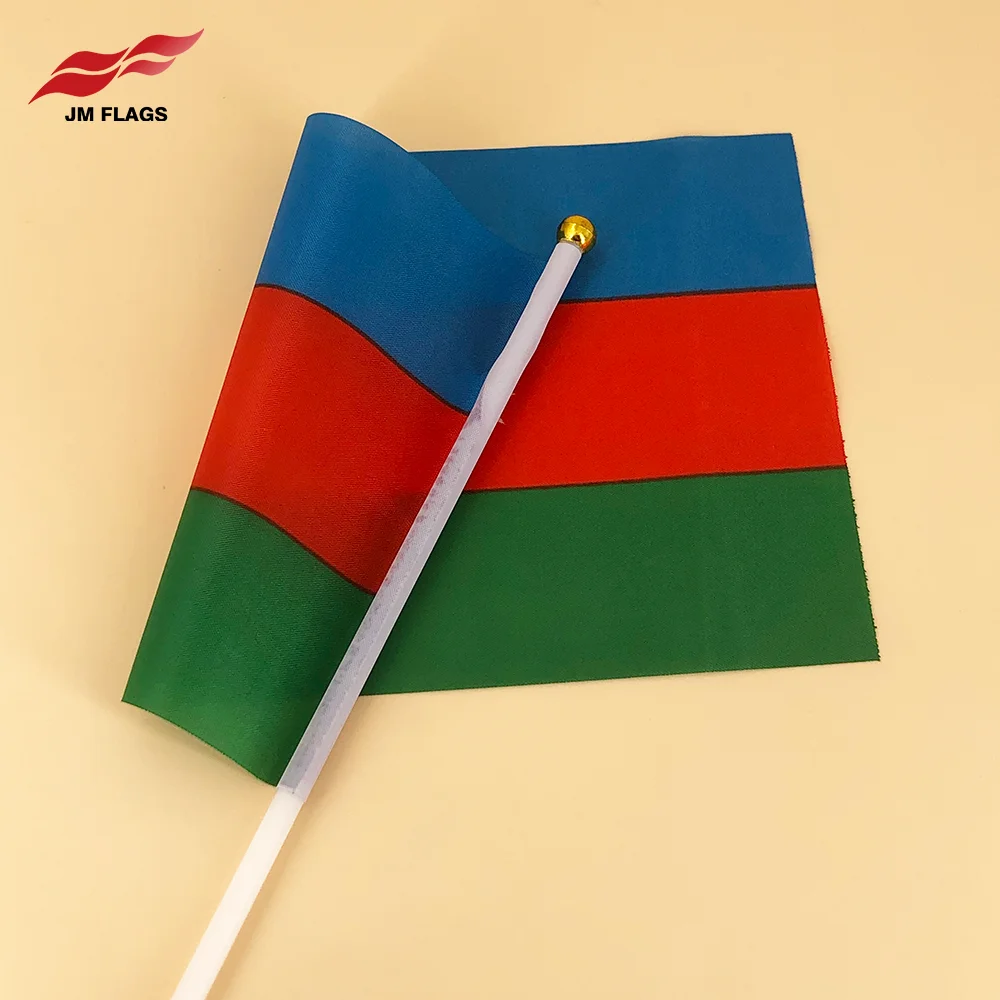 High Quality Factory World Flags 14*21cm Azerbaijan Flag Activities Polyester Flag