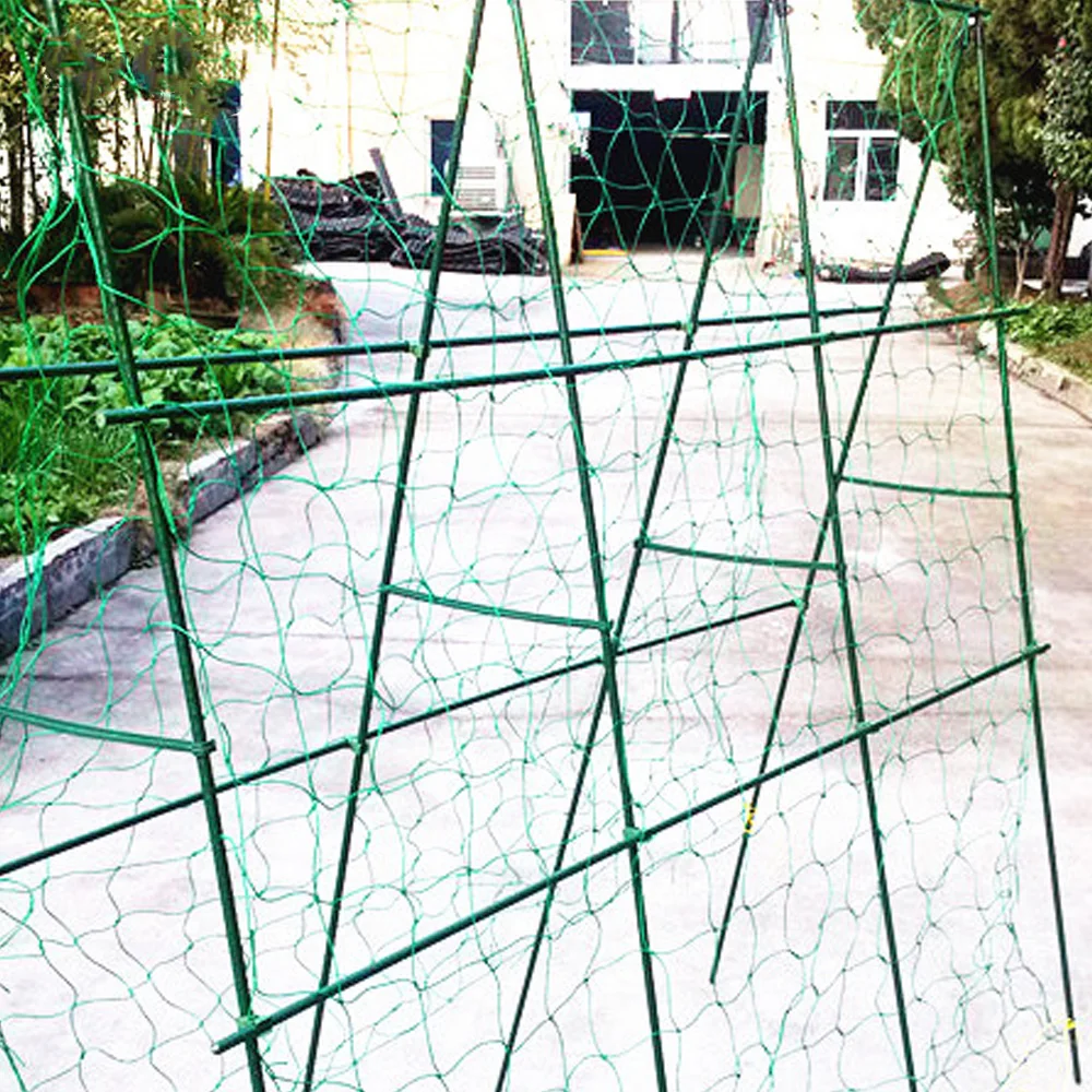 Garden Green Nylon Trellis Netting Mesh 10x10cm Support Climbing Bean Plant Nets Grow Fence Net Thickened