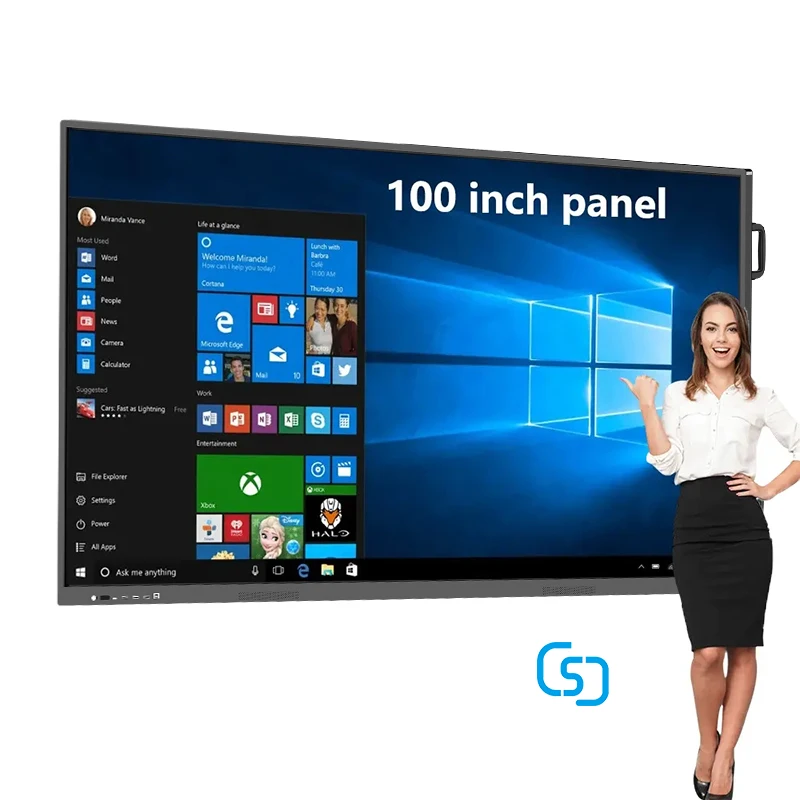 2024 new products CSJ 4K Android11.0 Led Interactive Flat Panel whiteboard touch screen monitor Interactive Whiteboard