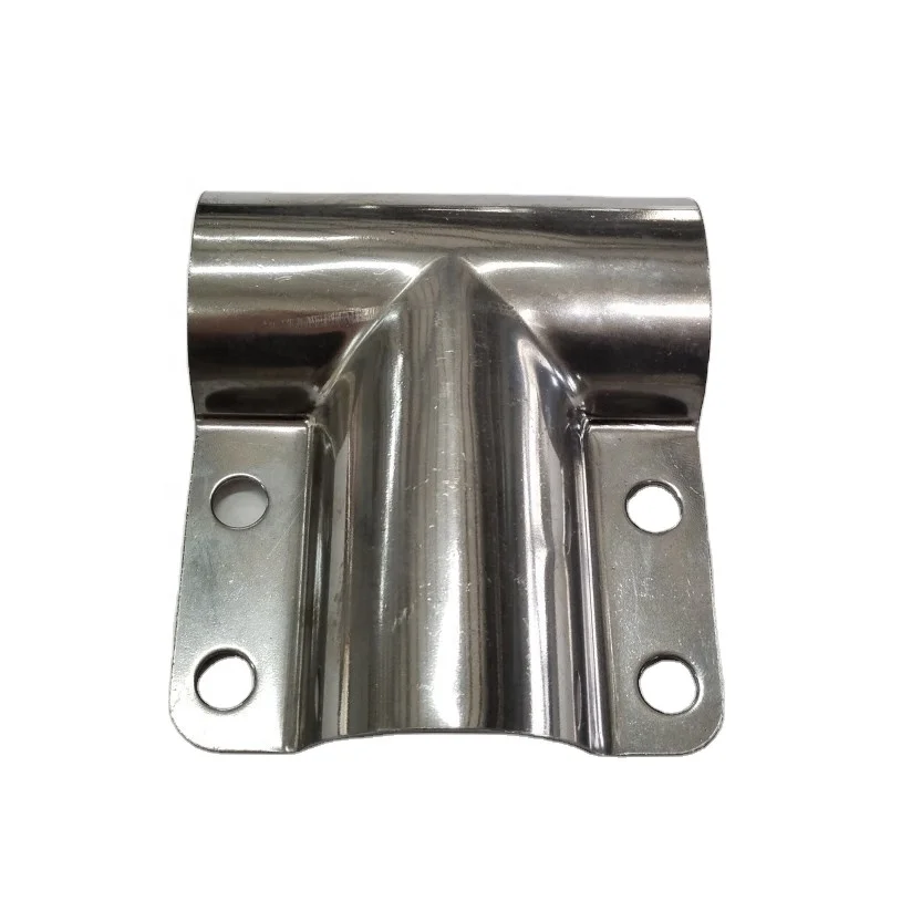 custom made stainless steel T joint end pipe clamp Chain link Fence Clamp for t-ing into a pipe