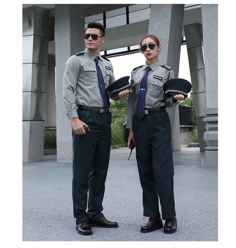 Wholesale Gray Unisex Breathable Strength Patch Guard Uniform Patrol Full Security Clothing