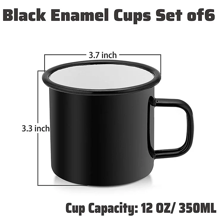 Promotional Gifts Custom Logo Durable Mini Steel Cup Stainless Steel Cup Travel Picnic Coffee Cup Metal Bulk Camping Enamel Mug
